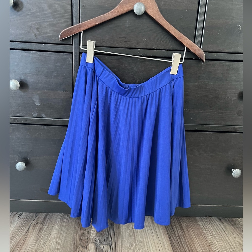 ❤️Ralph Lauren Blue Label Electric Blue Pleated Skirt